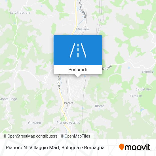 Mappa Pianoro N. Villaggio Mart