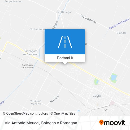 Mappa Via Antonio Meucci