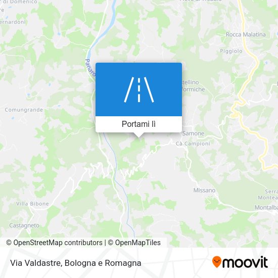 Mappa Via Valdastre