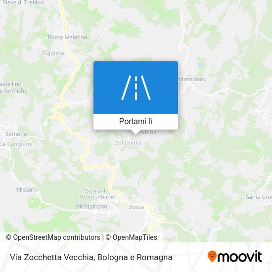 Mappa Via Zocchetta Vecchia