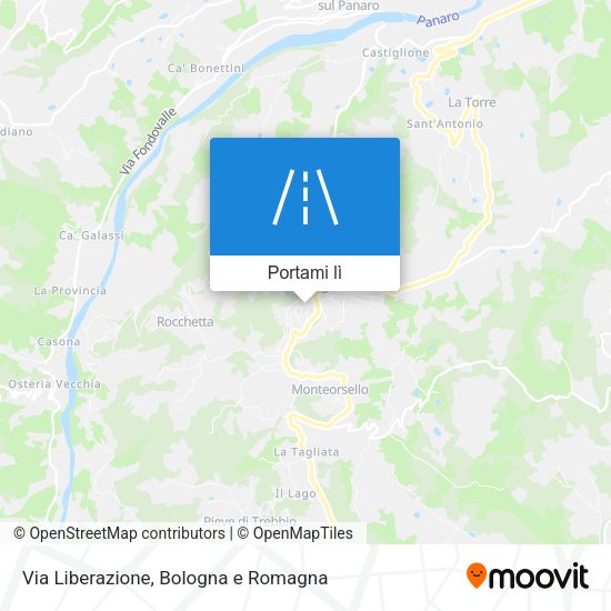 Mappa Via Liberazione