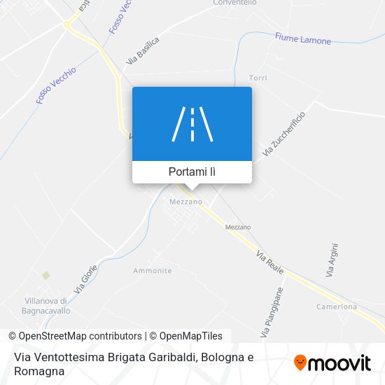 Mappa Via Ventottesima Brigata Garibaldi