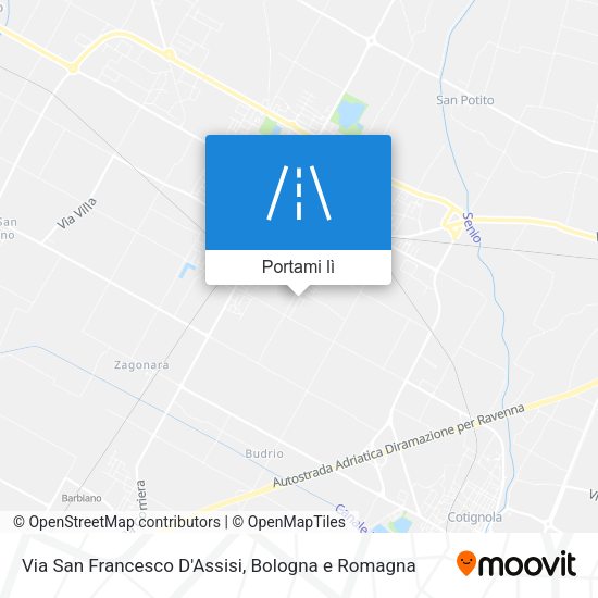 Mappa Via San Francesco D'Assisi