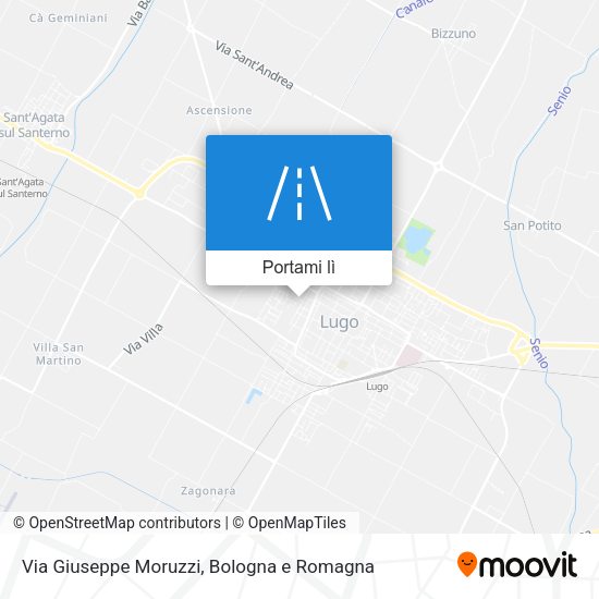 Mappa Via Giuseppe Moruzzi