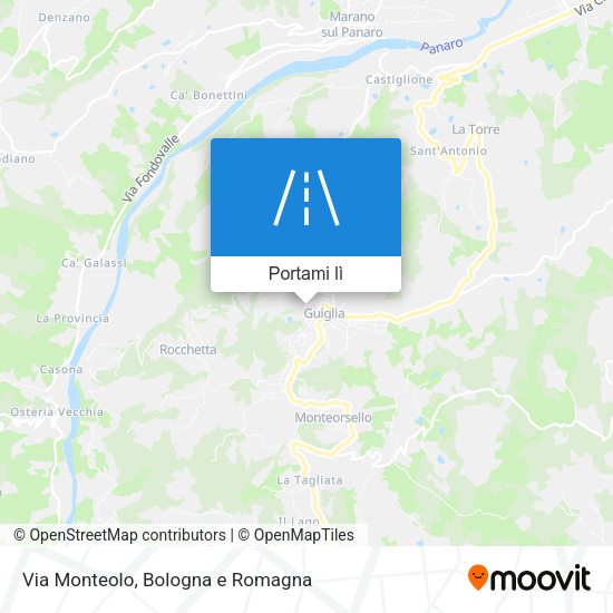 Mappa Via Monteolo