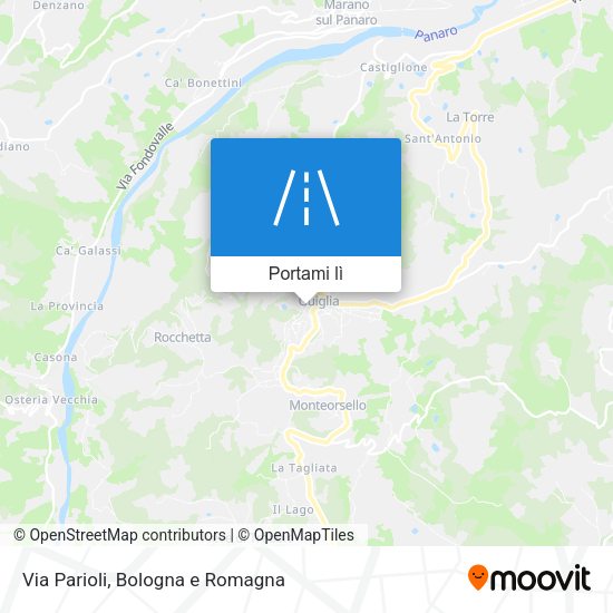 Mappa Via Parioli