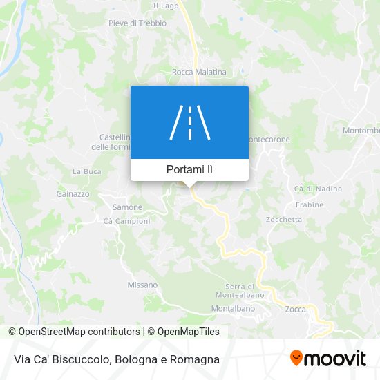 Mappa Via Ca' Biscuccolo