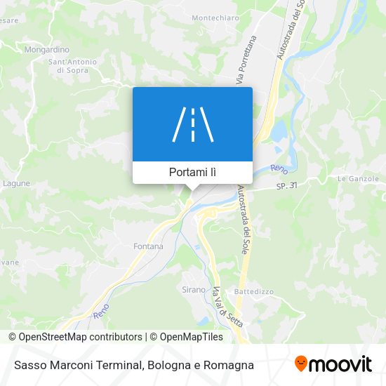 Mappa Sasso Marconi Terminal