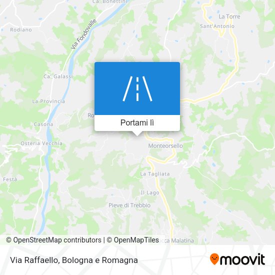 Mappa Via Raffaello