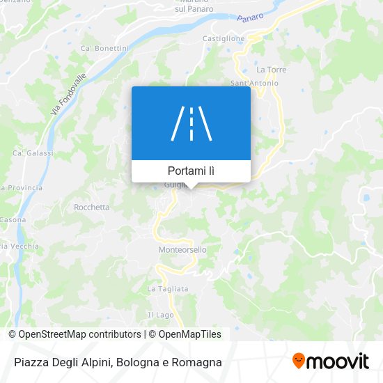 Mappa Piazza Degli Alpini