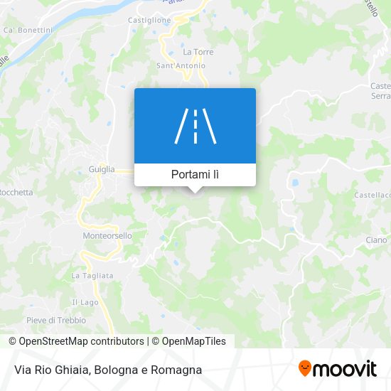 Mappa Via Rio Ghiaia