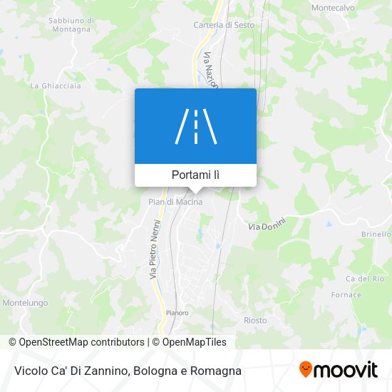 Mappa Vicolo Ca' Di Zannino