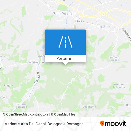 Mappa Variante Alta Dei Gessi