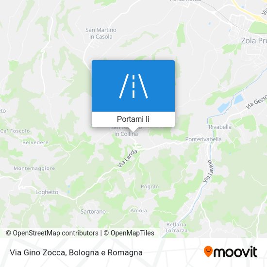 Mappa Via Gino Zocca