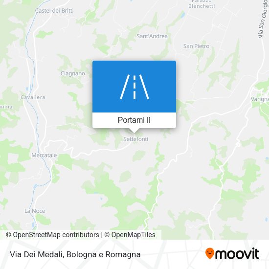 Mappa Via Dei Medali