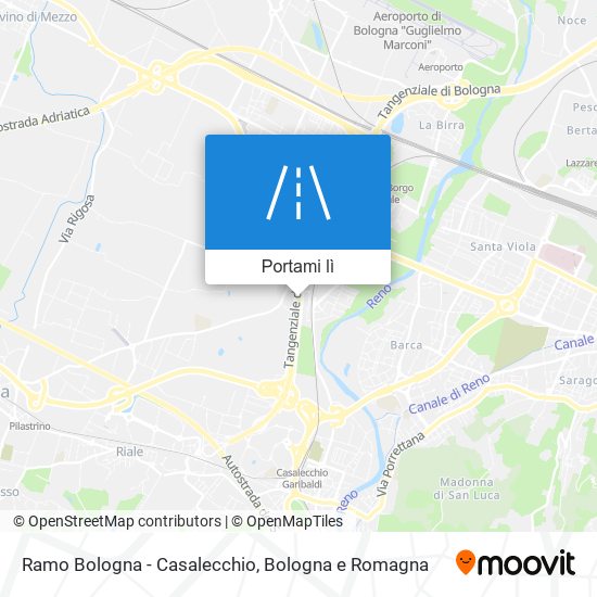 Mappa Ramo Bologna - Casalecchio