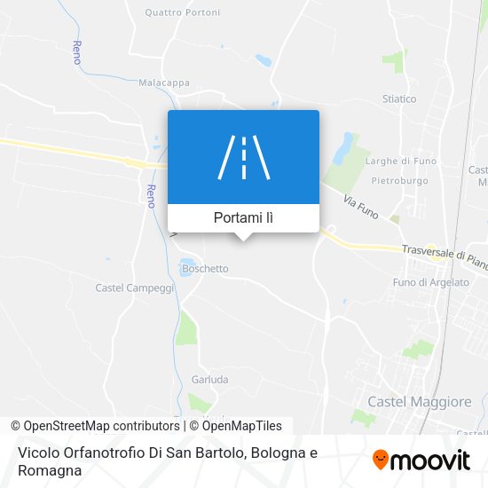 Mappa Vicolo Orfanotrofio Di San Bartolo