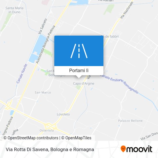 Mappa Via Rotta Di Savena