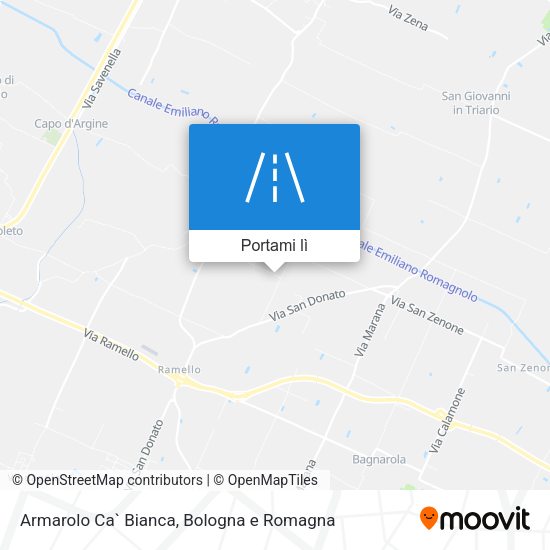 Mappa Armarolo Ca` Bianca