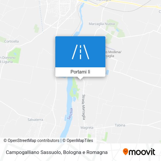 Mappa Campogalliano Sassuolo