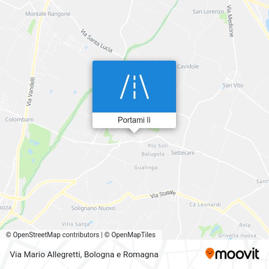 Mappa Via Mario Allegretti