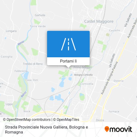 Mappa Strada Provinciale Nuova Galliera