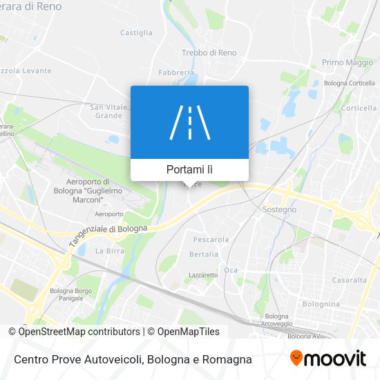 Mappa Centro Prove Autoveicoli