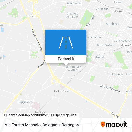 Mappa Via Fausta Massolo