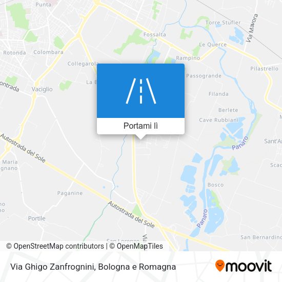 Mappa Via Ghigo Zanfrognini