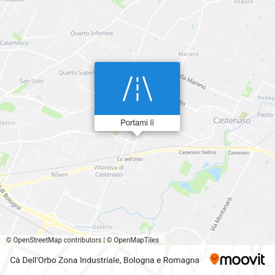 Mappa Cà Dell'Orbo Zona Industriale