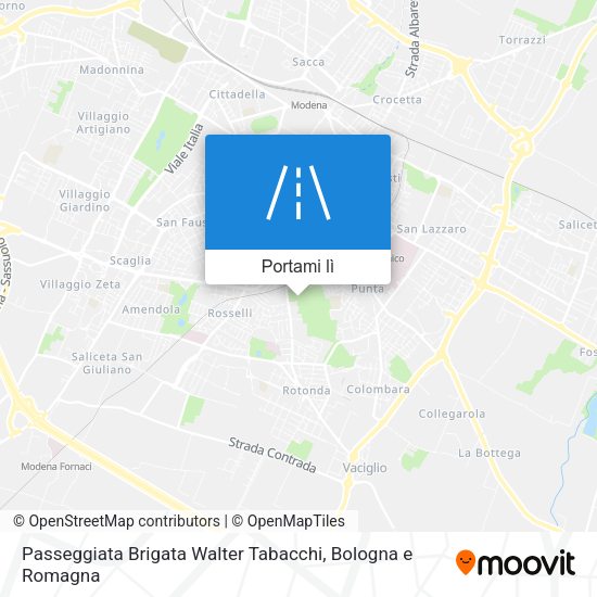 Mappa Passeggiata Brigata Walter Tabacchi