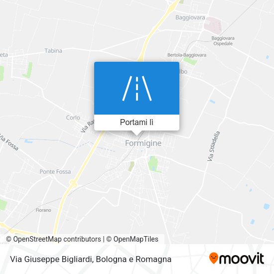 Mappa Via Giuseppe Bigliardi
