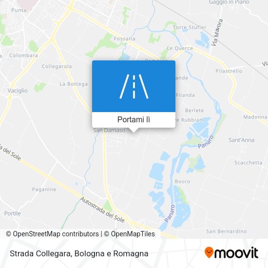 Mappa Strada Collegara