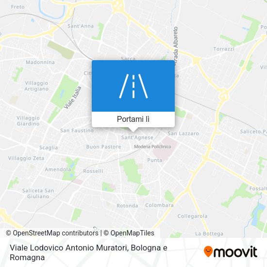 Mappa Viale Lodovico Antonio Muratori