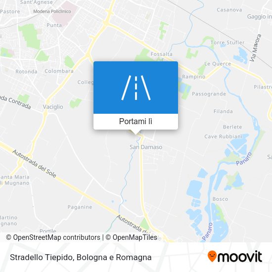 Mappa Stradello Tiepido
