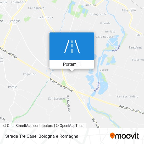 Mappa Strada Tre Case