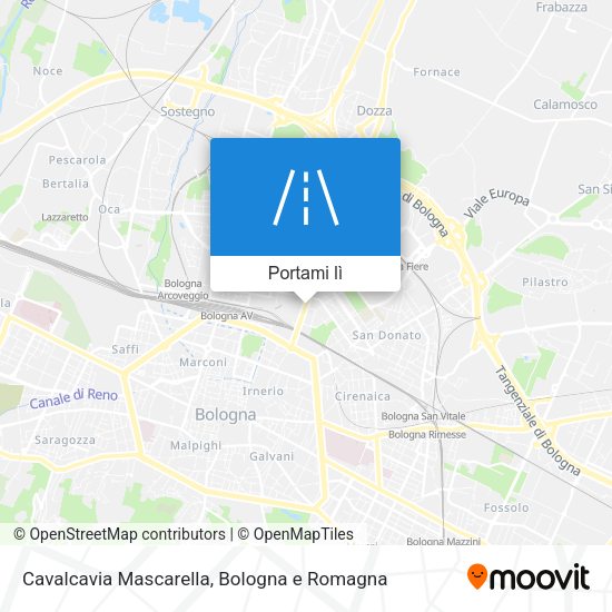 Mappa Cavalcavia Mascarella