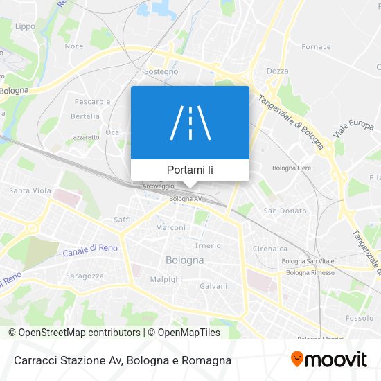 Mappa Carracci Stazione Av