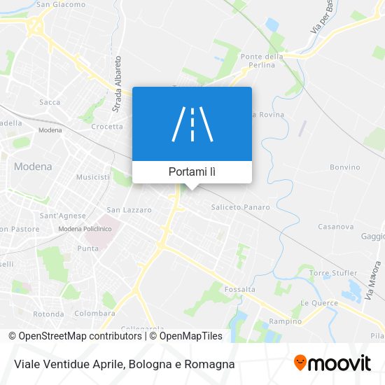Mappa Viale Ventidue Aprile
