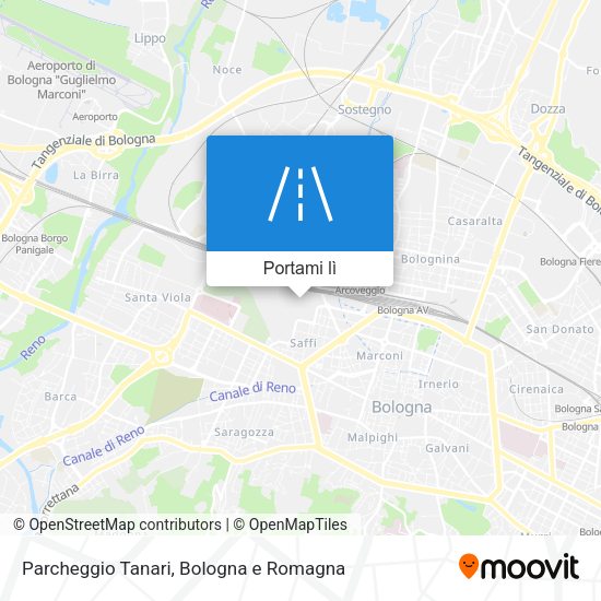 Mappa Parcheggio Tanari
