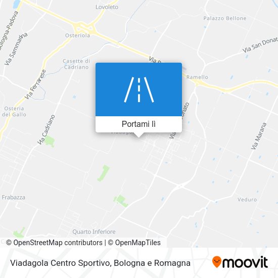 Mappa Viadagola Centro Sportivo