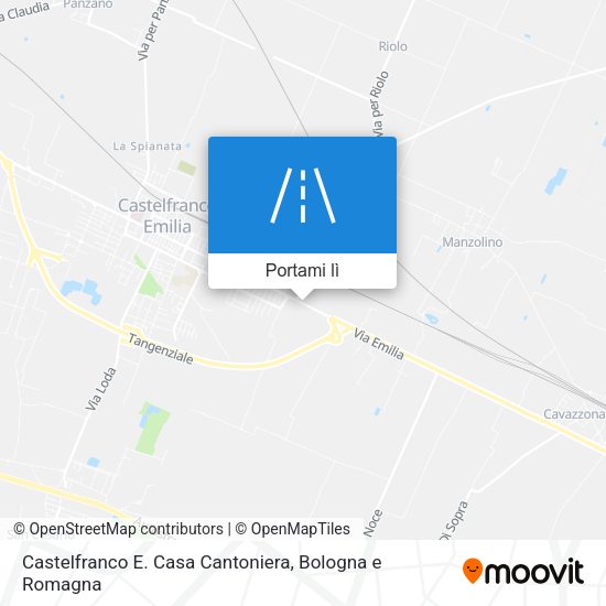 Mappa Castelfranco E. Casa Cantoniera