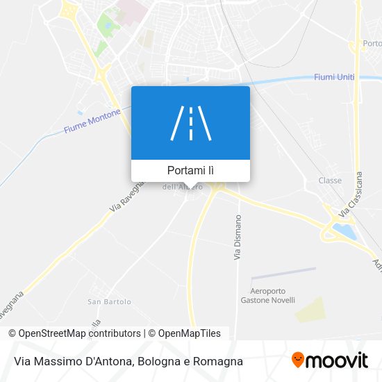 Mappa Via Massimo D'Antona
