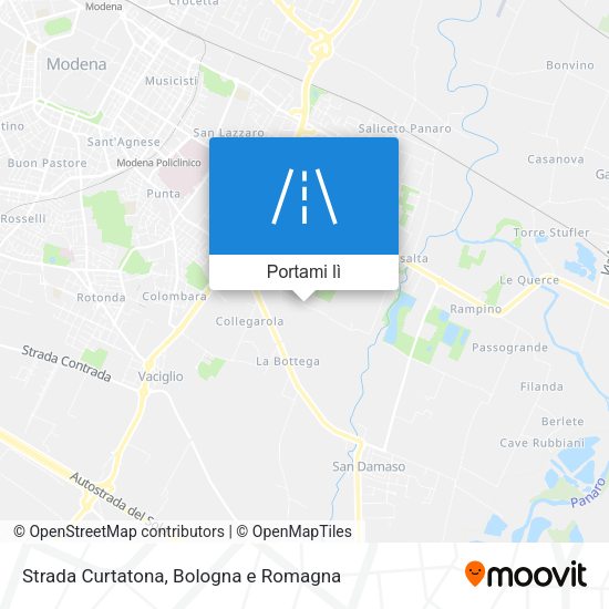 Mappa Strada Curtatona