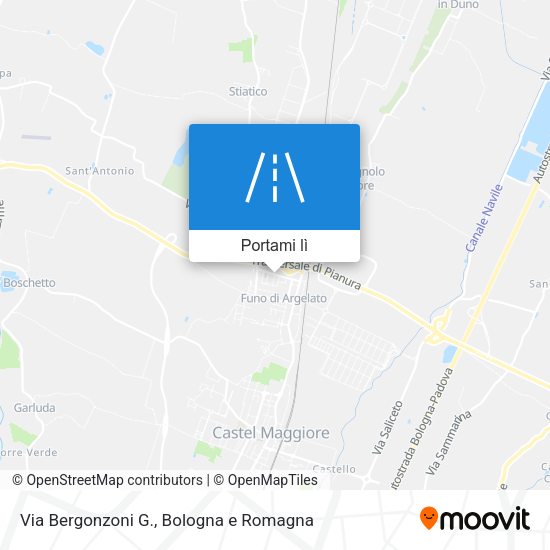 Mappa Via Bergonzoni G.