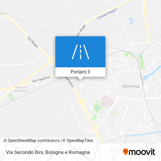 Mappa Via Secondo Bini