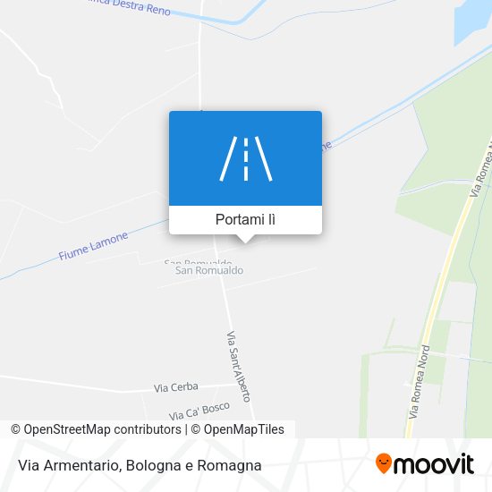 Mappa Via Armentario