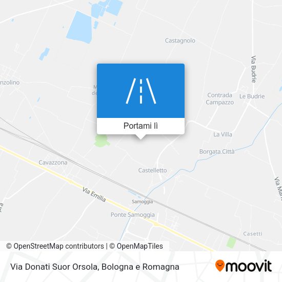 Mappa Via Donati Suor Orsola