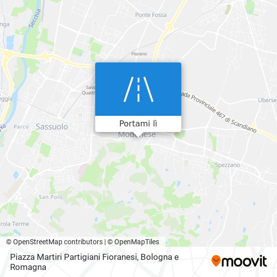 Mappa Piazza Martiri Partigiani Fioranesi