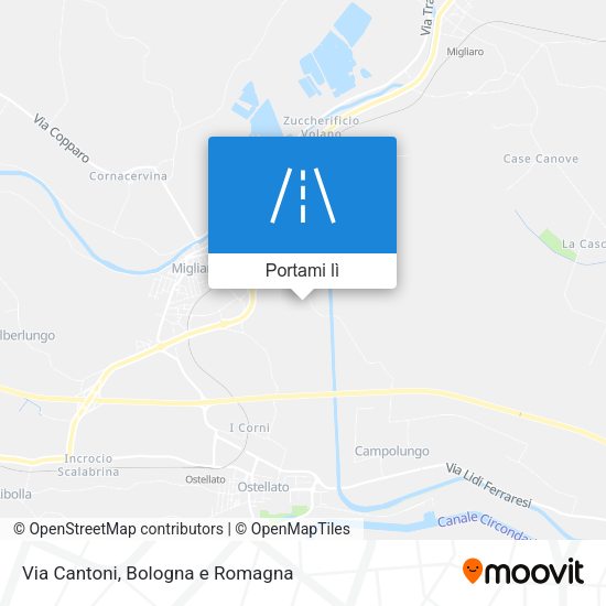 Mappa Via Cantoni